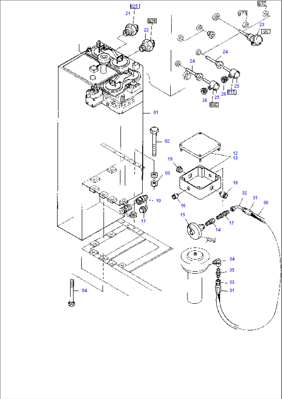 Main Oil Tank - Mountings