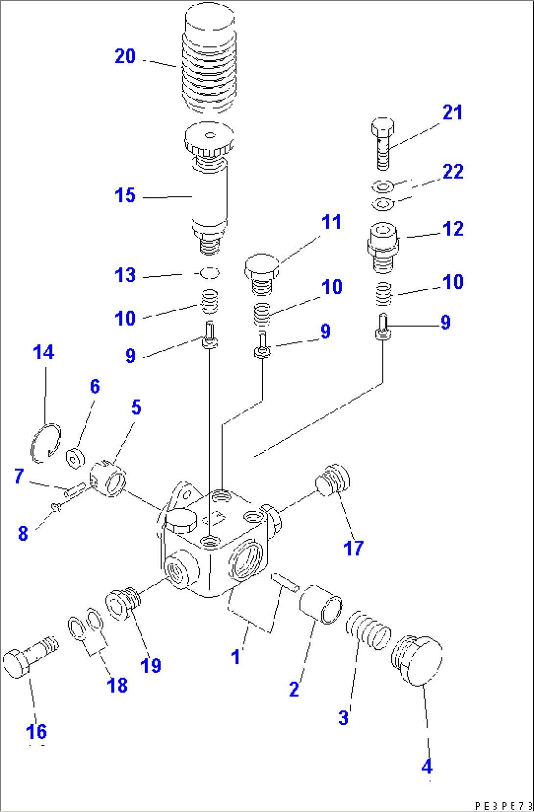FUEL INJECTION PUMP (FEED PUMP¤ R.H.) (INNER PARTS)(#10024-10096)