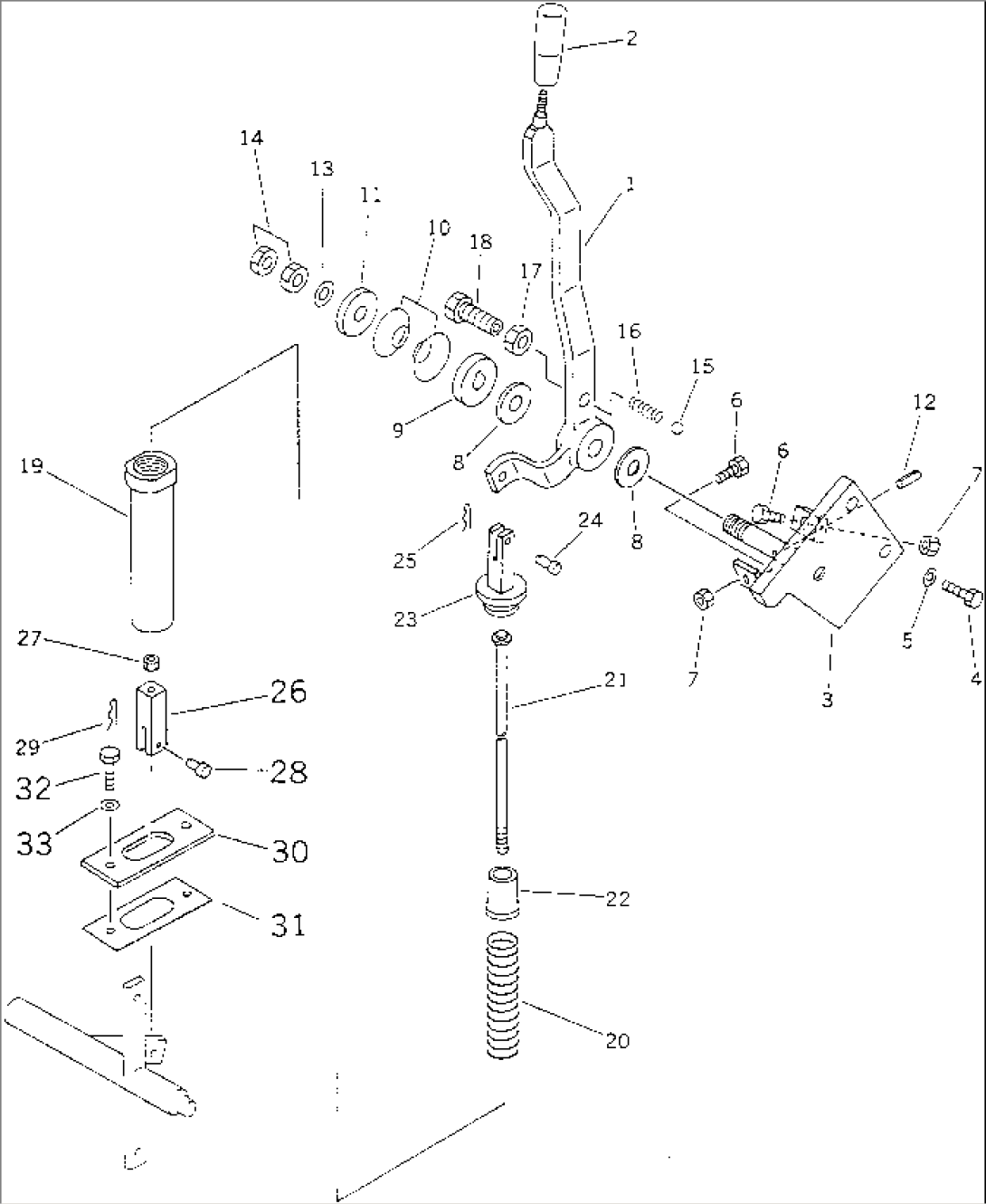 FUEL CONTROL LEVER(#60001-60059)