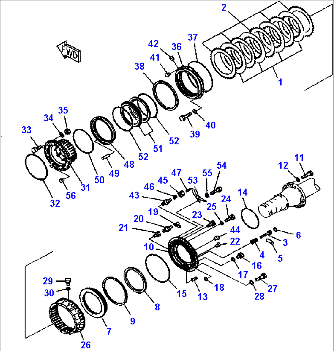 F4400-02A0 FRONT AXLE FRONT WHEEL BRAKE