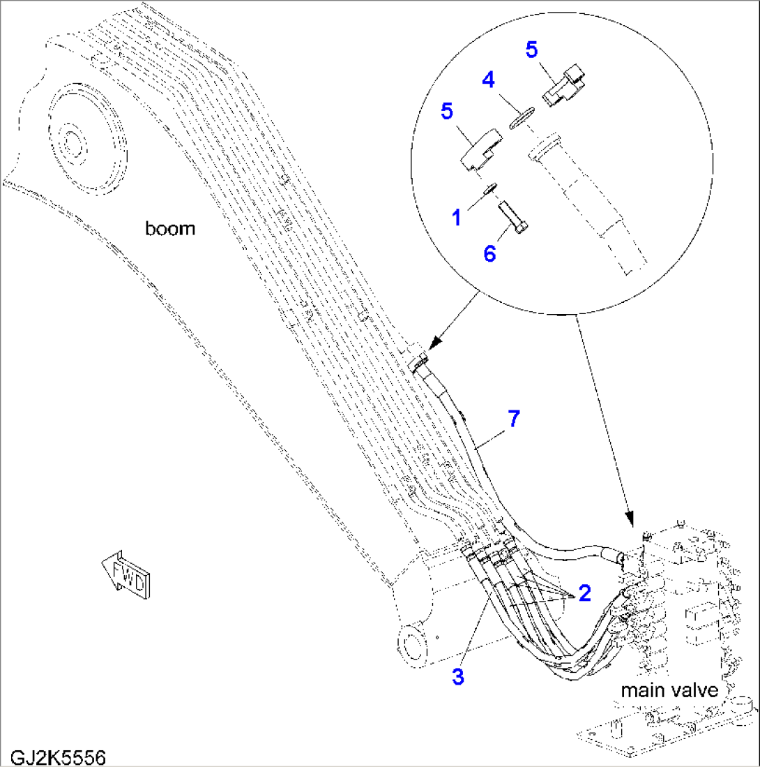 ONE-PIECE BOOM/ONE ATTACHMENT - PIPING (REVO)