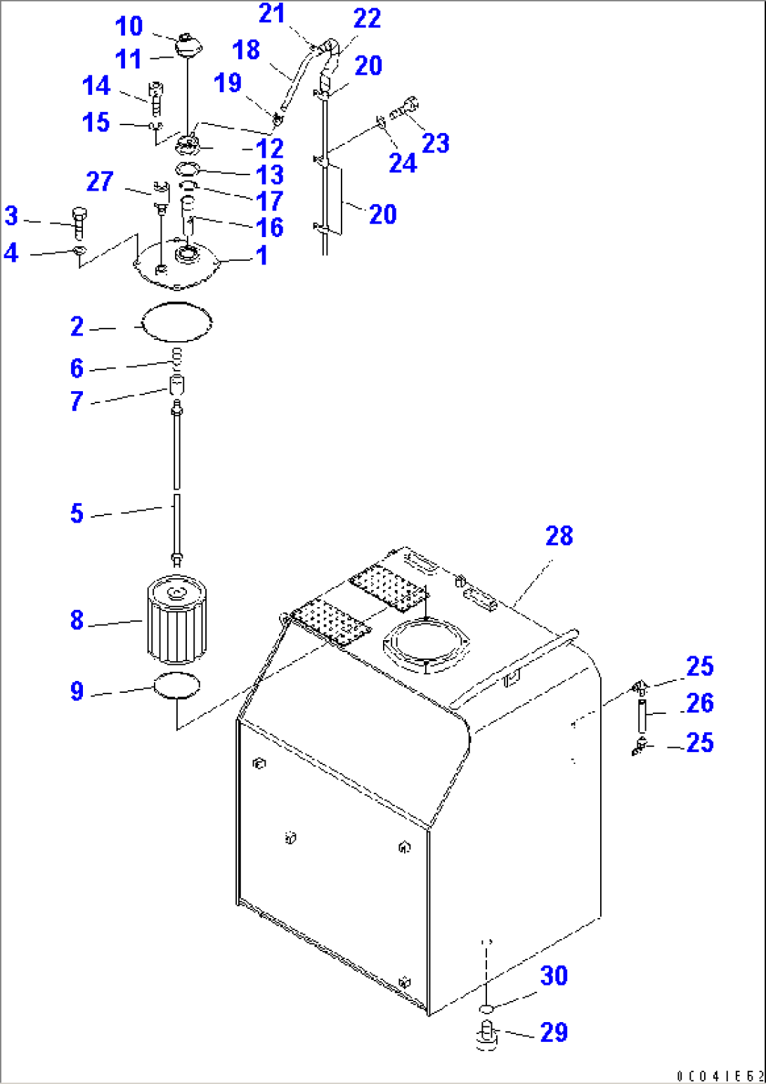HYDRAULIC TANK(#55001-)
