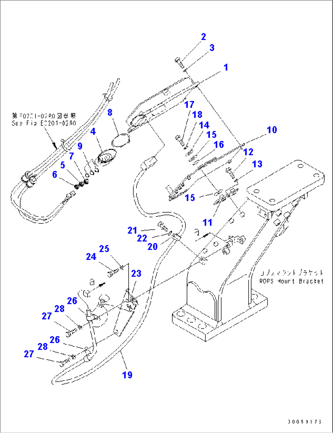 KOMTRAX WIRING (CONTROLLER) (FOR CAB)