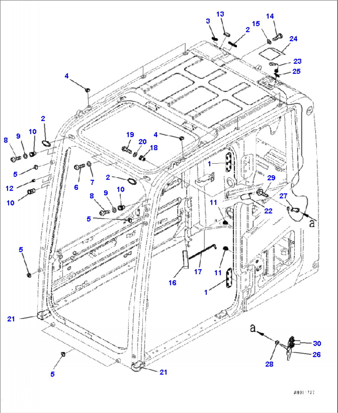 K1110-001013 CAB KOMTRAX ANTENNA