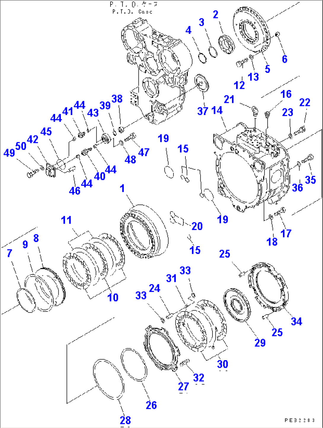 TORQUE CONVERTER (2/2)¤ DRIVE CASE¤ REAR HOUSING AND SCAVENGING PUMP