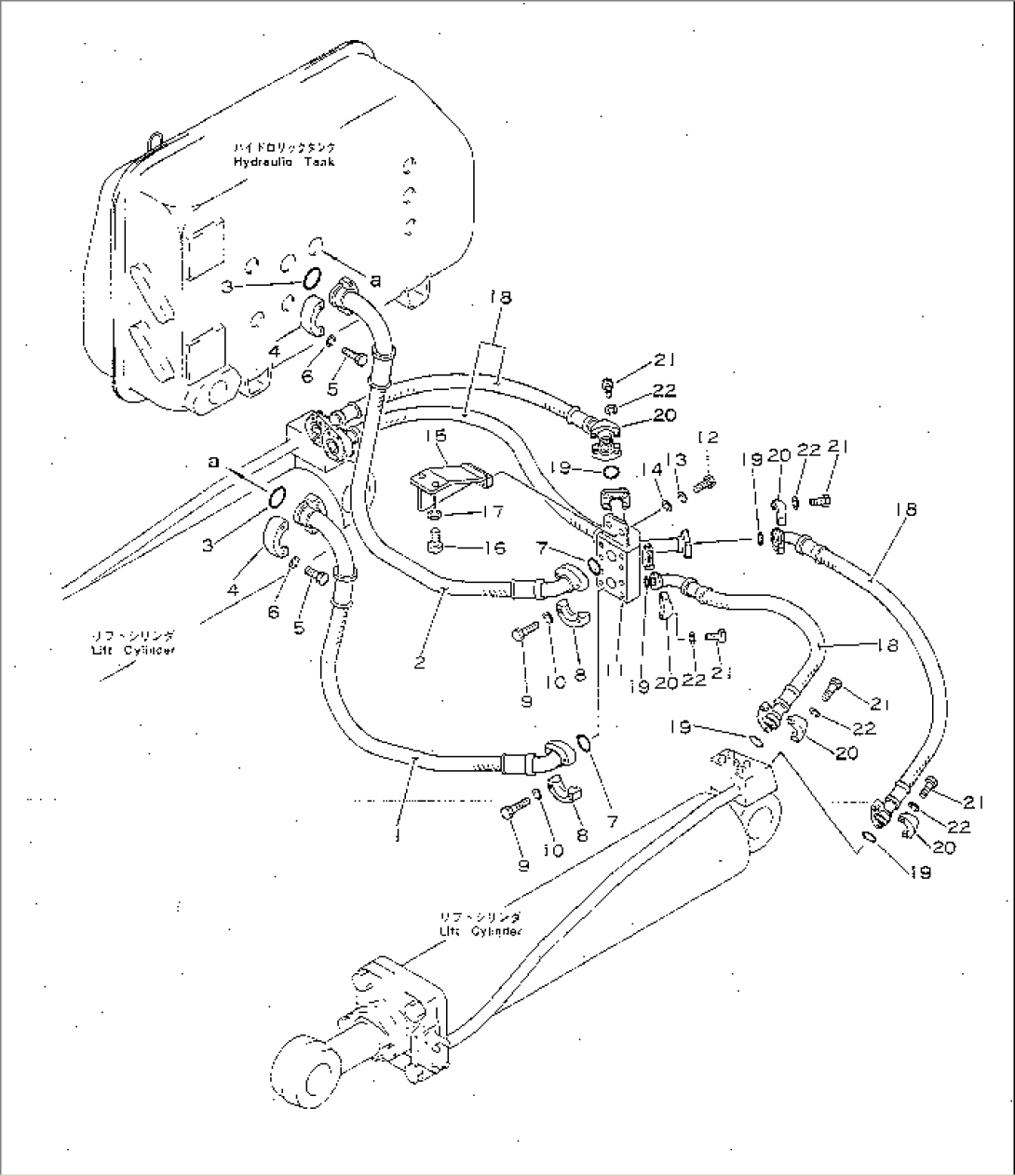 LIFT CYLINDER PIPING