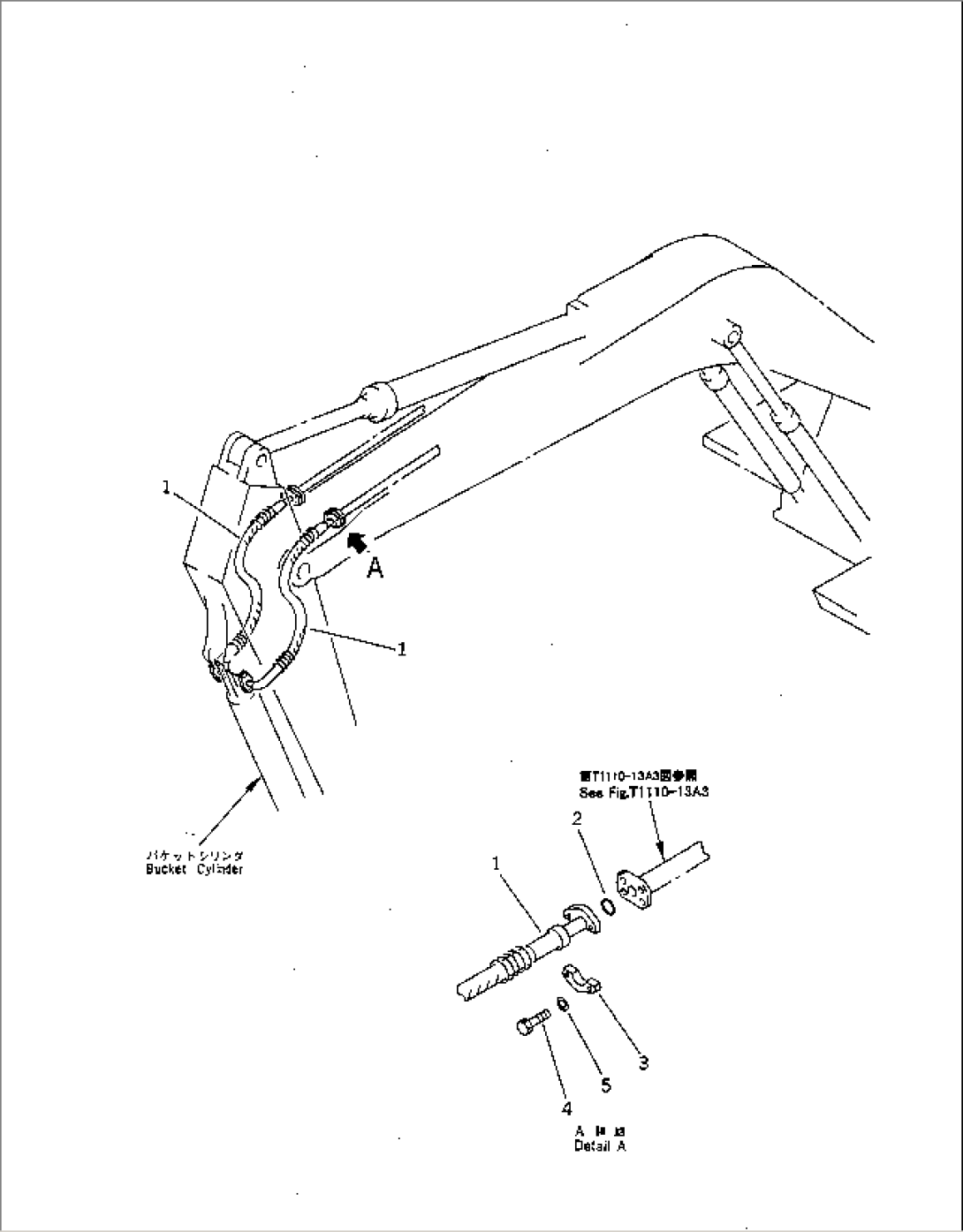 BUCKET CYLINDER PIPING