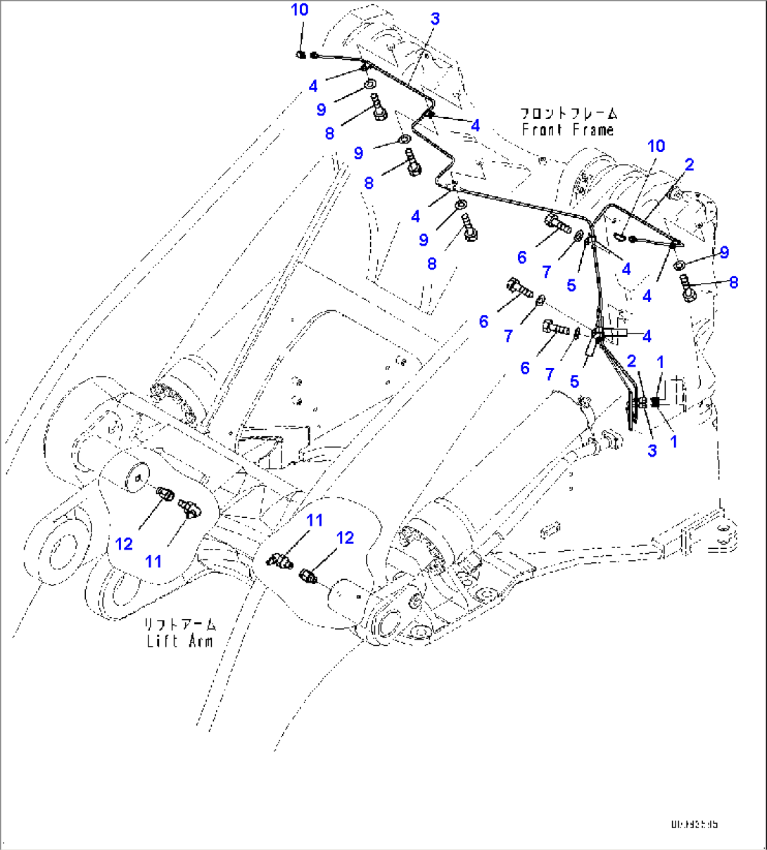 Remote Greasing System, Lift Arm (#90216-)