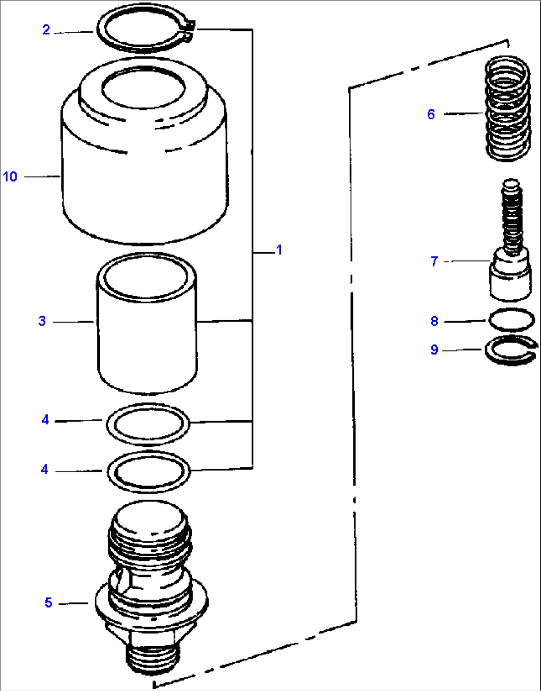 HYDRAULIC RESERVOIR VACUUM PRESSURE RELIEF VALVE - 2 3/4 IN. LONG OPTIONAL W/ VALVE ASSEMBLY 657882C91