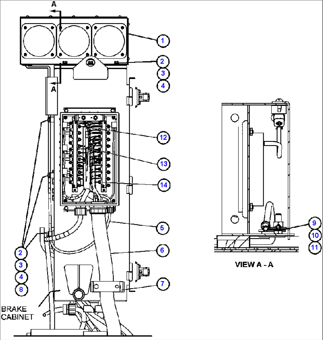 PAYLOAD METER III - INDICATOR LIGHTS - LEFT DECK