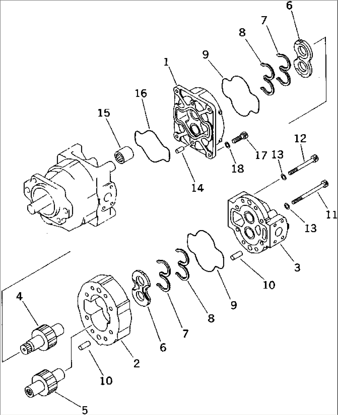 HYDRAULIC PUMP (STEERING AND HOIST) (2/2)