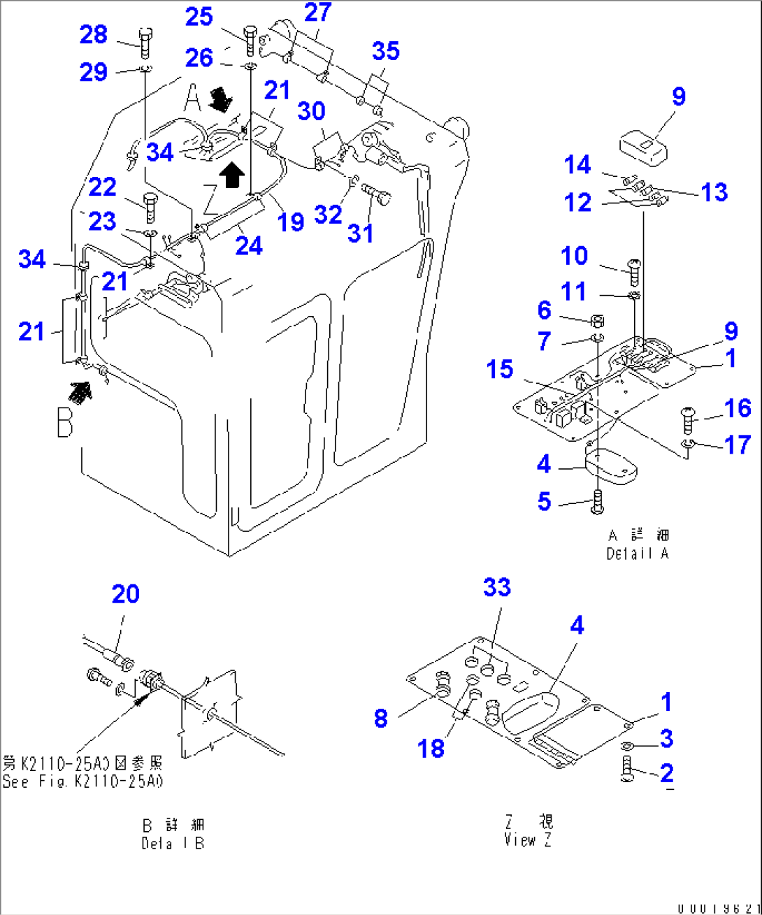 CAB (ELECTRICAL PARTS) (WITH BEACON) (FOR C.I.S.)(#31586-)