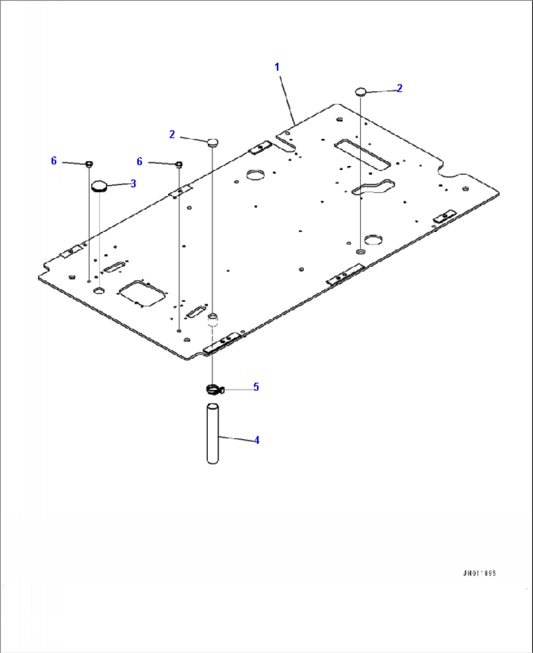 K1110-001028 CAB FLOOR FRAME