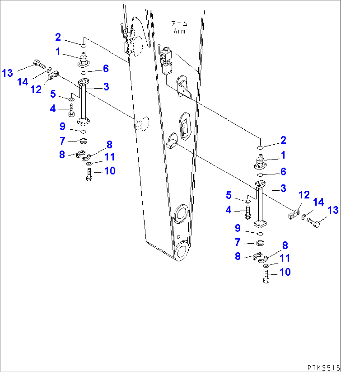 CLAMSHELL PIPING (FOR 3.0M ARM)