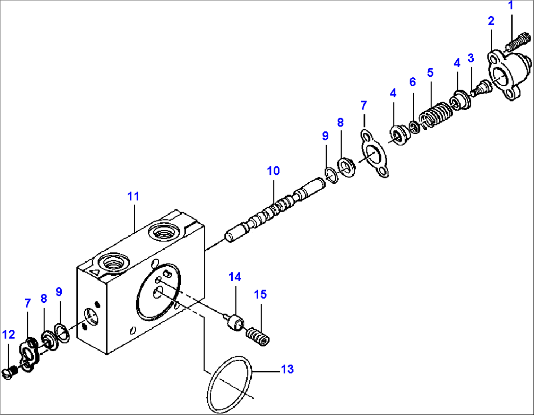 FIG. H5180-02A10 VALVE SECTION - BLADE TILT