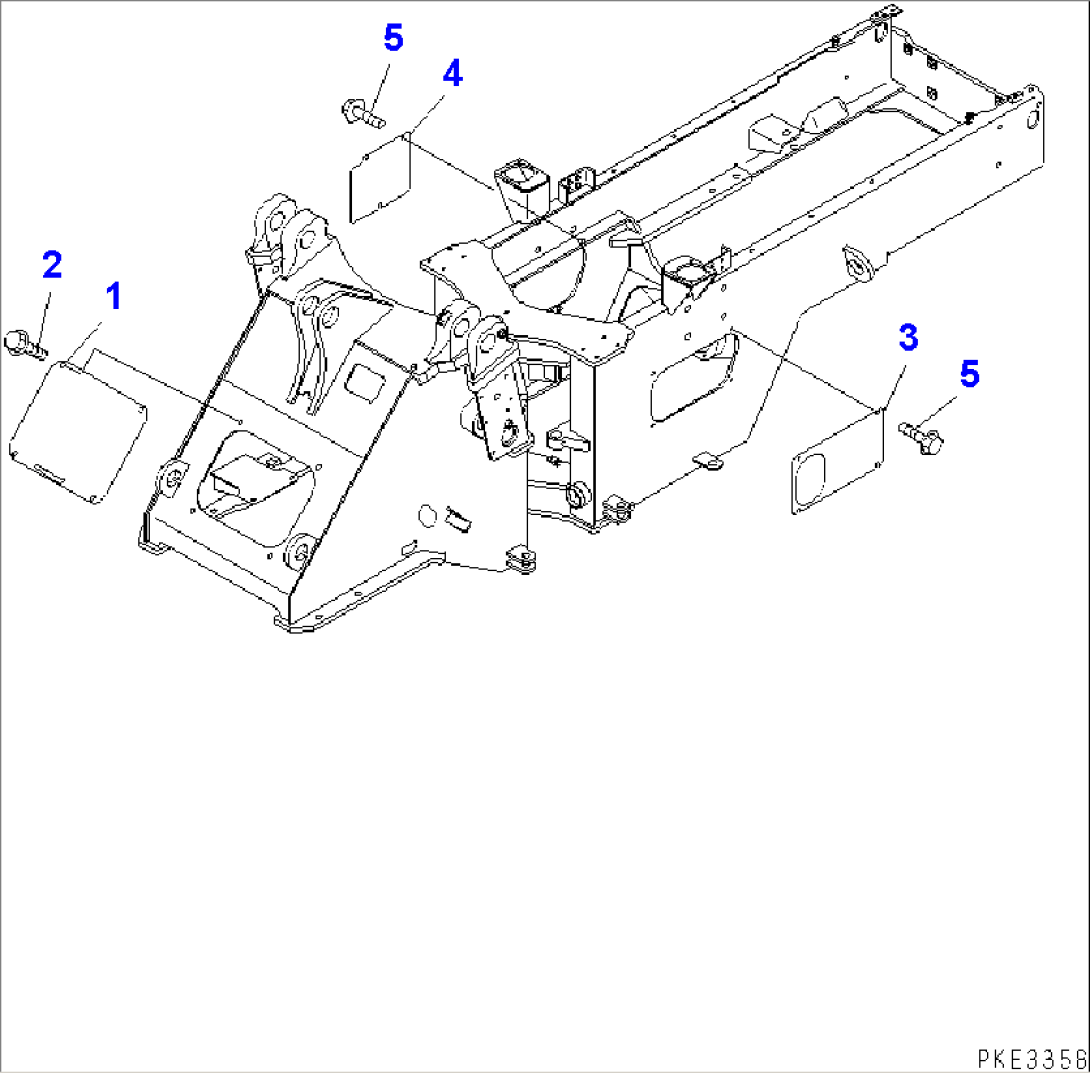LOCK AND COVER (FRONT AND REAR FRAME COVER)