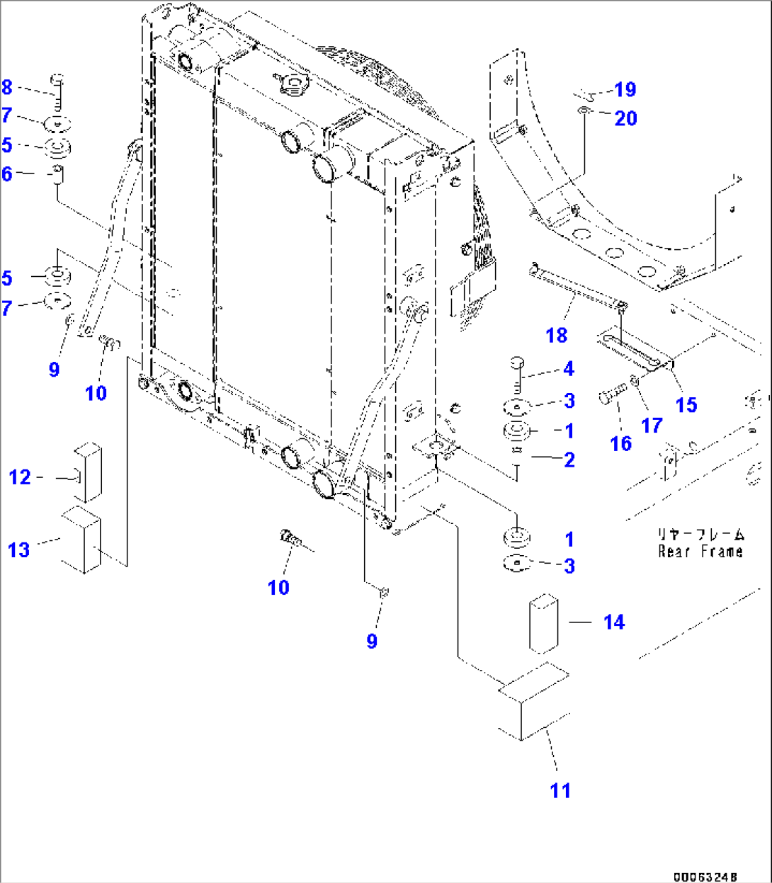 Radiator, Mounting (#75750-)
