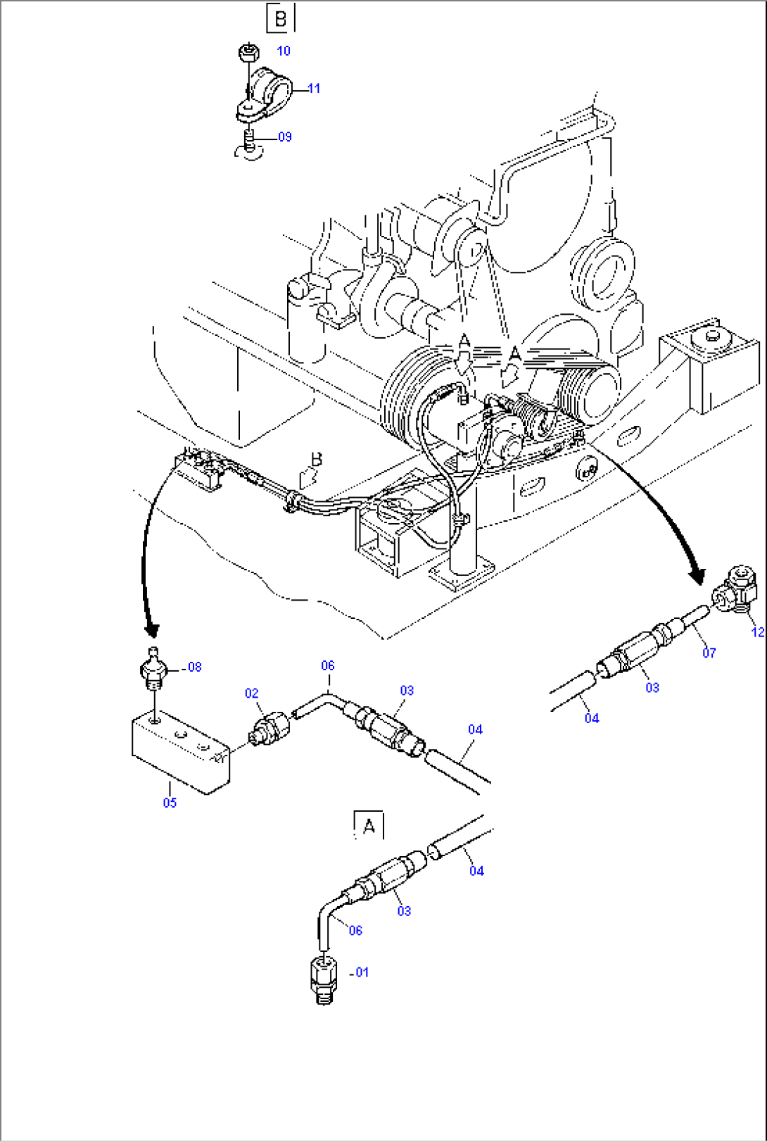 Lube Lines - Fan Mounting and Engine Suspension