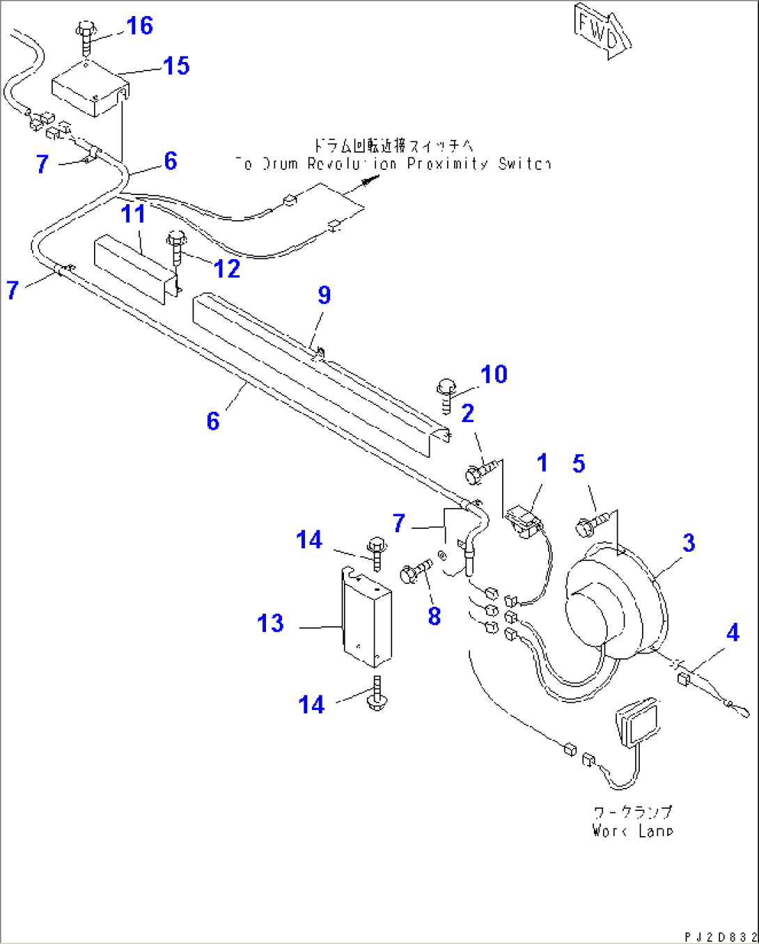 BOOM ELECTRICAL (ANGLE SENSOR) (WITH 3RD WINCH)(#10301-)