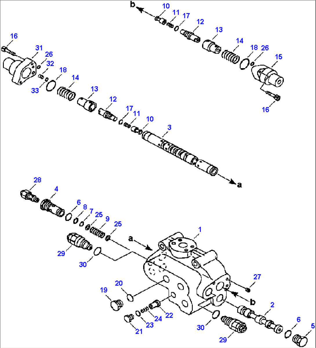 FIG. H0122-05A0 STEERING VALVE - STEERING DEMAND VALVE INNER PARTS