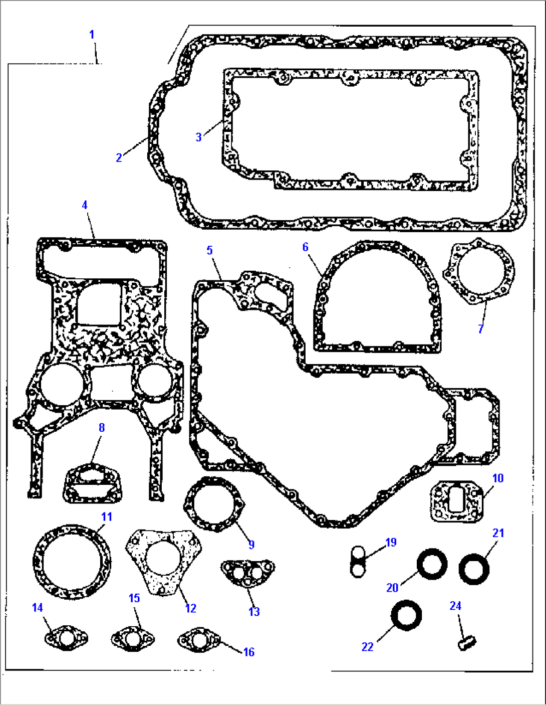 JOINTS AND GASKETS - BOTTOM SERVICE KIT