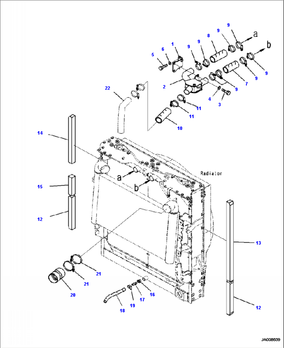 C0110-13A0 RADIATOR PIPING (1/4)