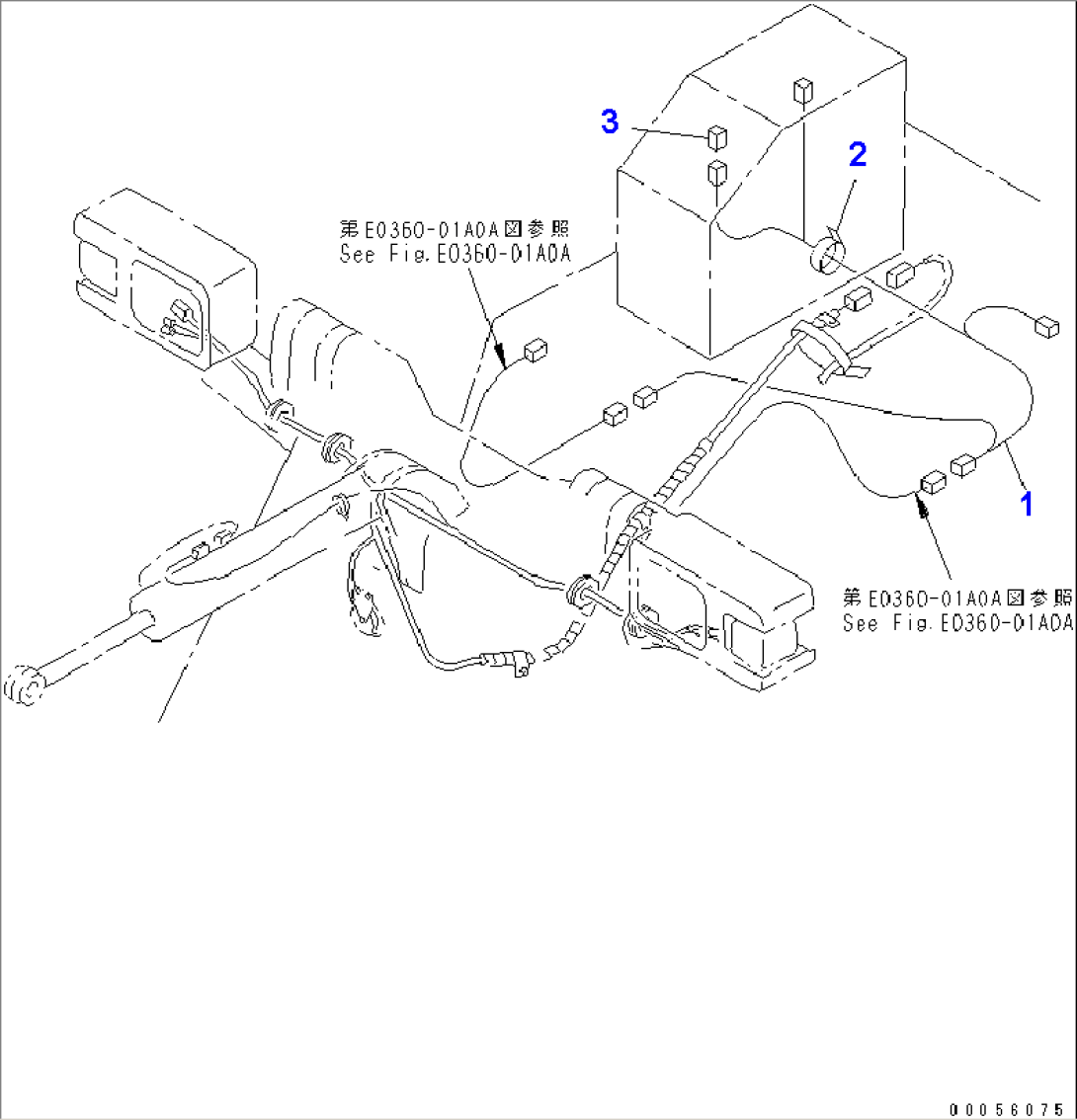 FLOOR (WORK LAMP HARNESS)(#11123-11500)