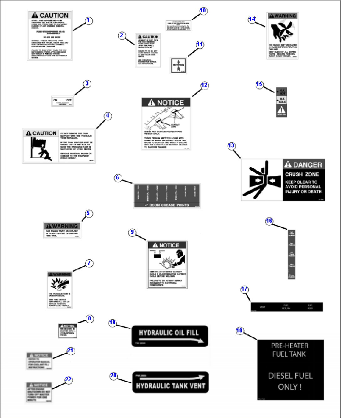 U0300-01A0 DECALS EXTERIOR AND MISCELLANEOUS