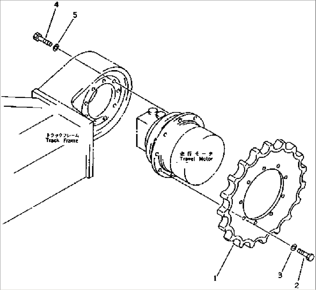 SPROCKET (FOR STEEL SHOE)(#1001-3505)