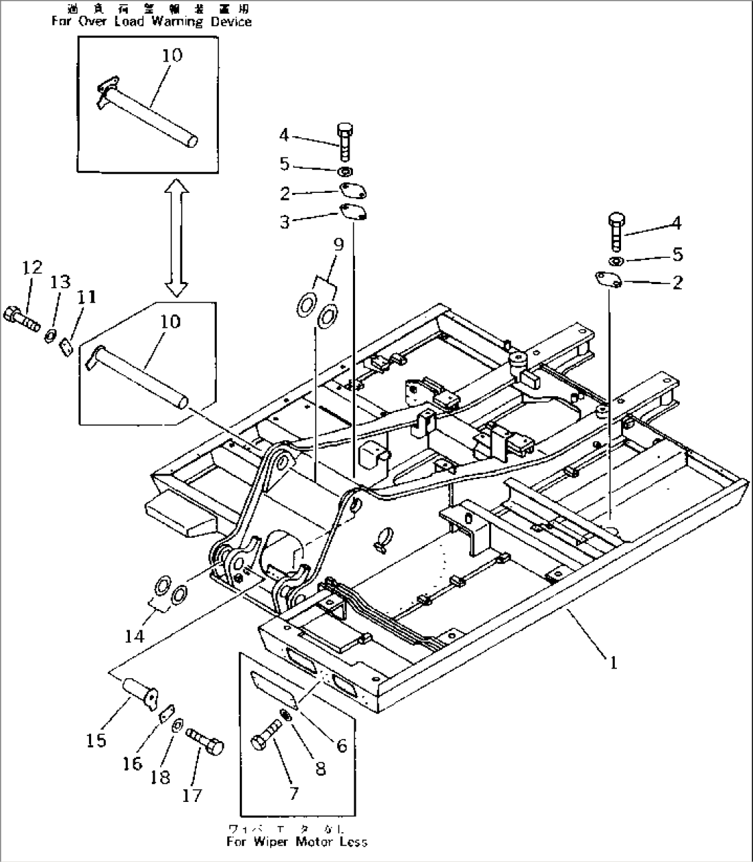 REVOLVING FRAME (WITH WIPER MOTOR)