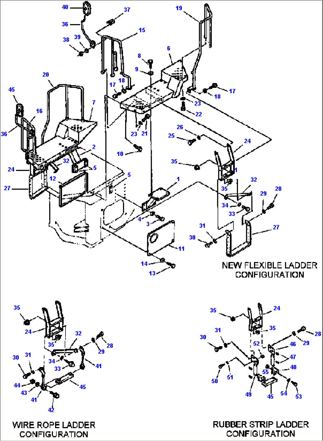 FIG NO. 5132 FLOORS, STEPS AND LADDERS MACHINES WITH OPEN ROPS CANOPY