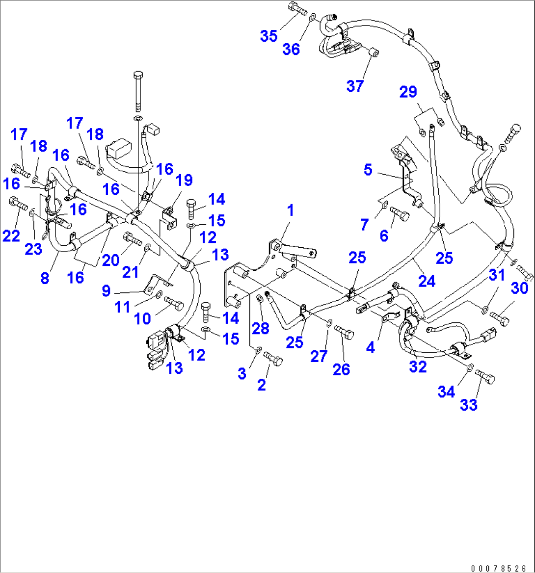 ENGINE RELATED PARTS (WIRING HARNESS) (2/2) (75A¤ ALTERNATOR)(#85001-)