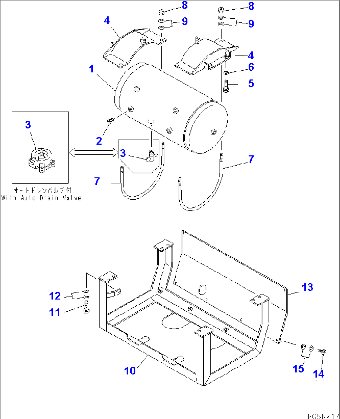 BRAKE PIPING (2/4) (AIR TANK)(#1001-1113)