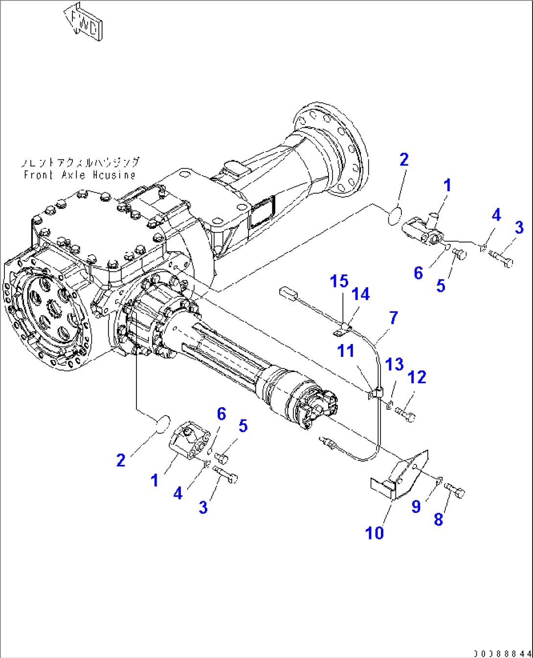 FRONT AXLE (DIFFERENTIAL) (VALVE)(#75816-)