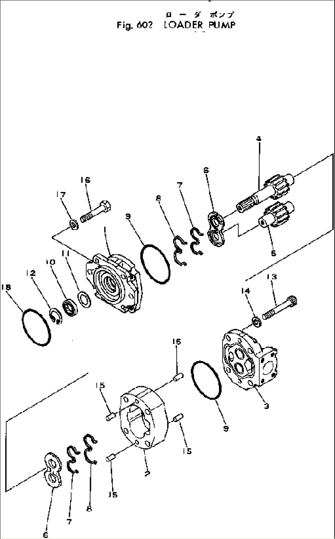 LOADER PUMP(#10001-)