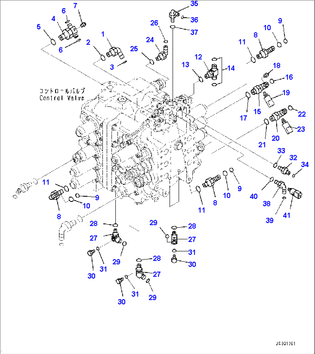 Control Valve, Connecting Parts (1/2) (#65001-)