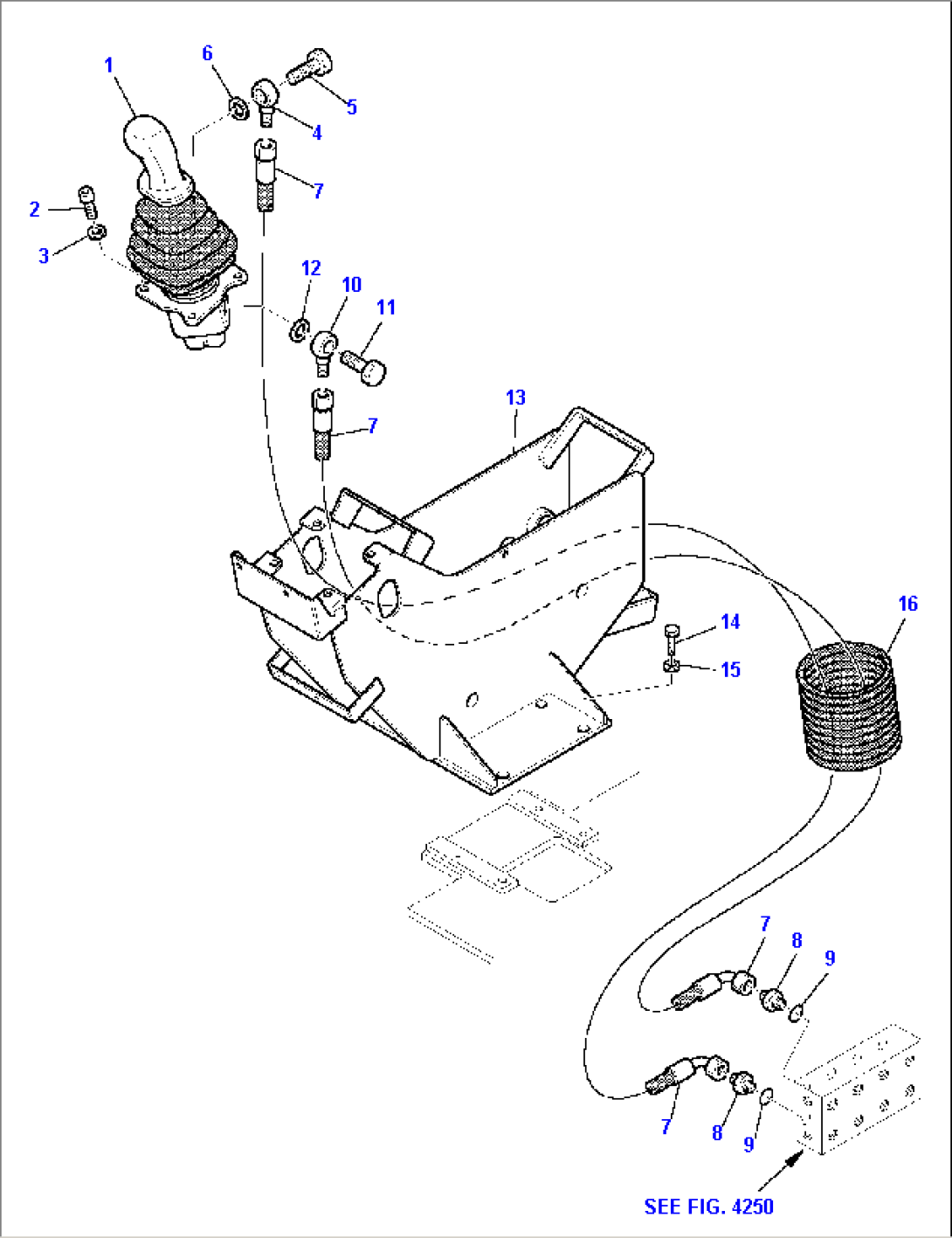 HYDRAULIC PIPING (BOOM AND BUCKET PPC VALVE LINE) (1/2)