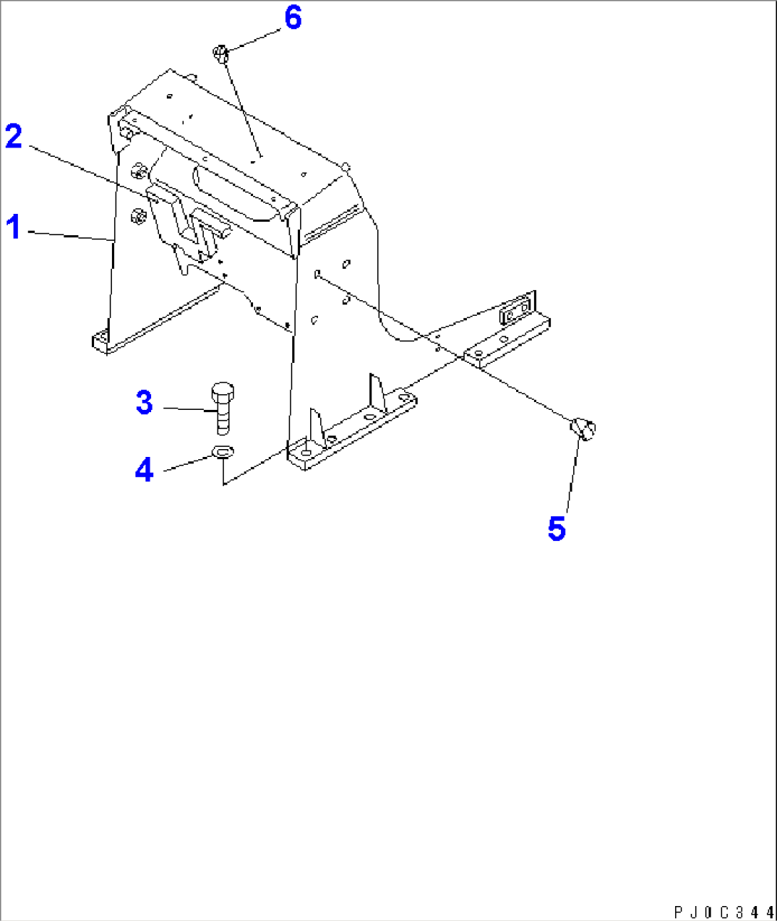 SIDE FRAME (FOR TWO LEVERS STEERING)(#62801-)