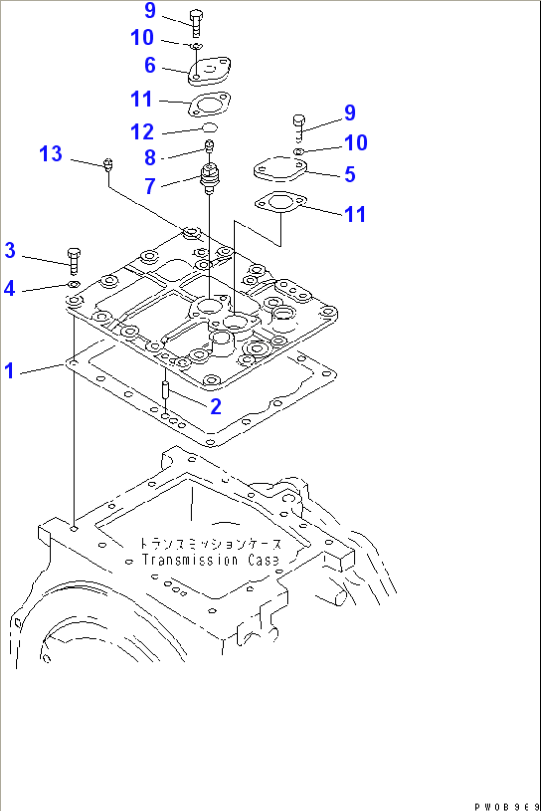 TRANSMISSION (COVER) (2/2)(#65001-)