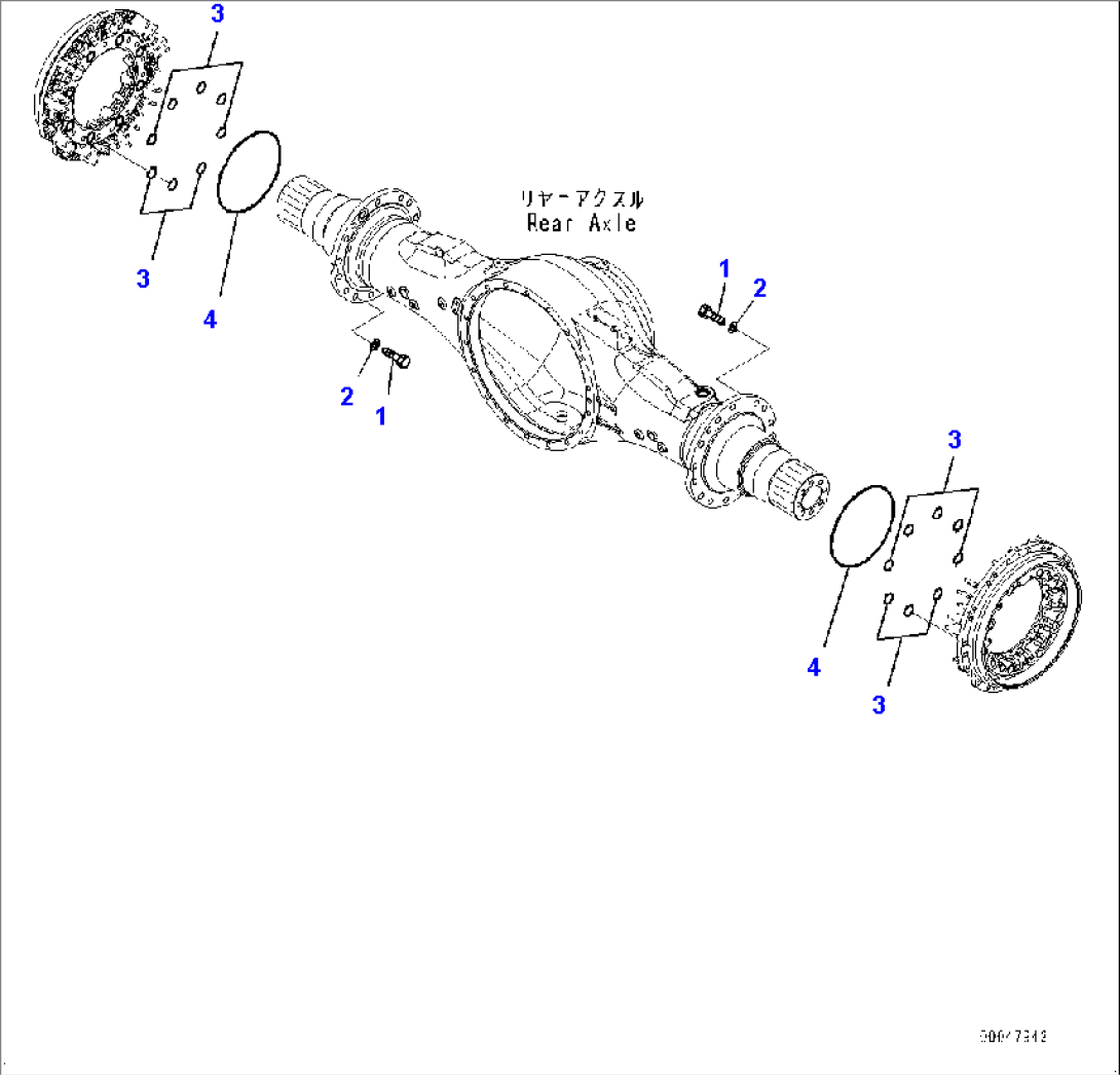 Rear Axle, Related Parts (#55739-)
