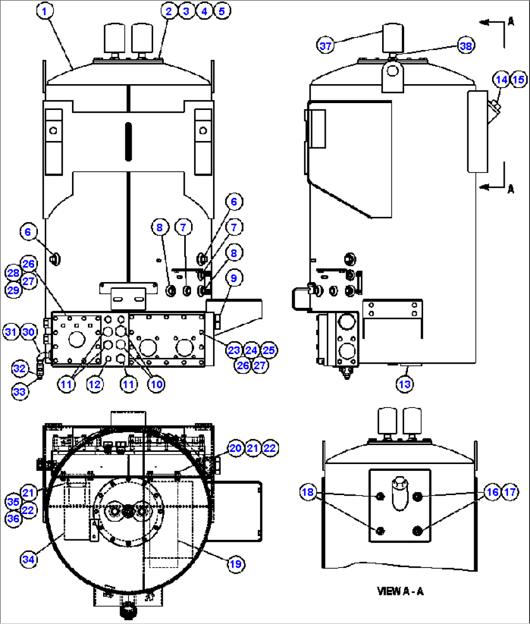 HYDRAULIC TANK ASSEMBLY INSTALLATION