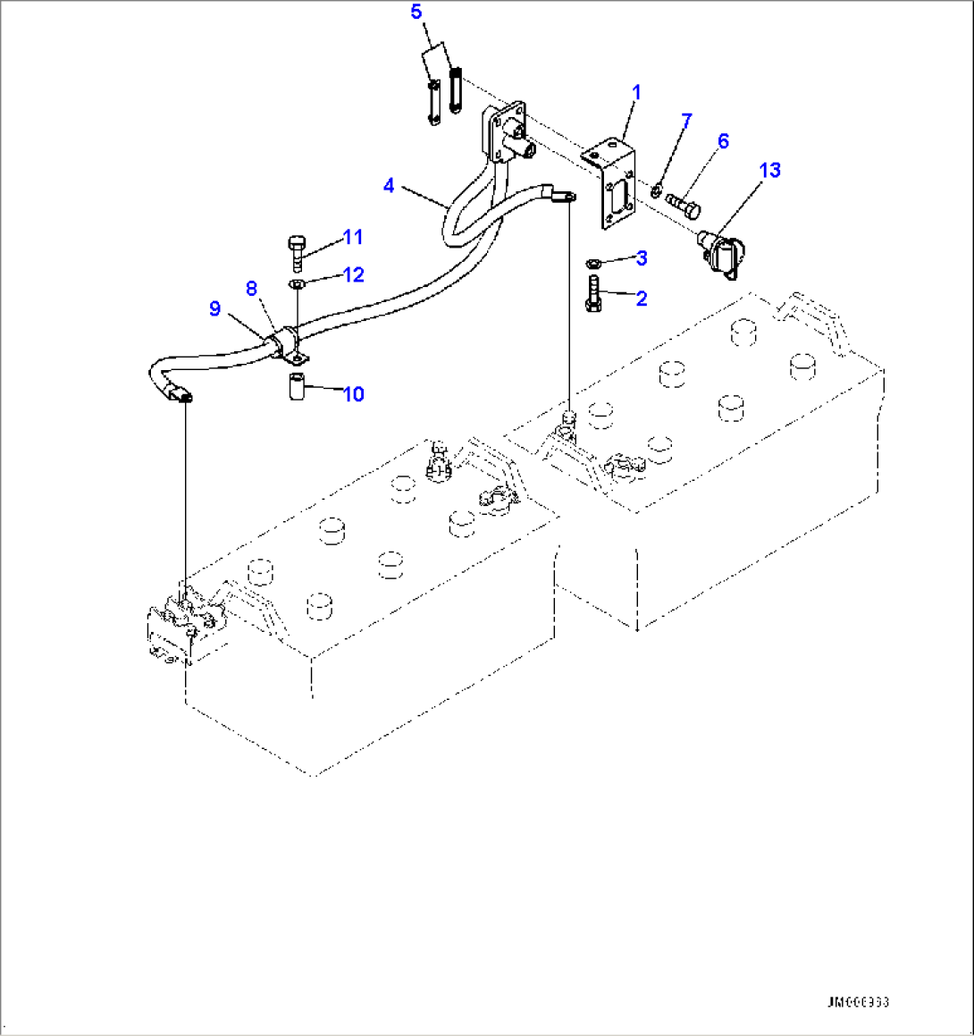 Battery Box, Battery Jump Start (#5129-)