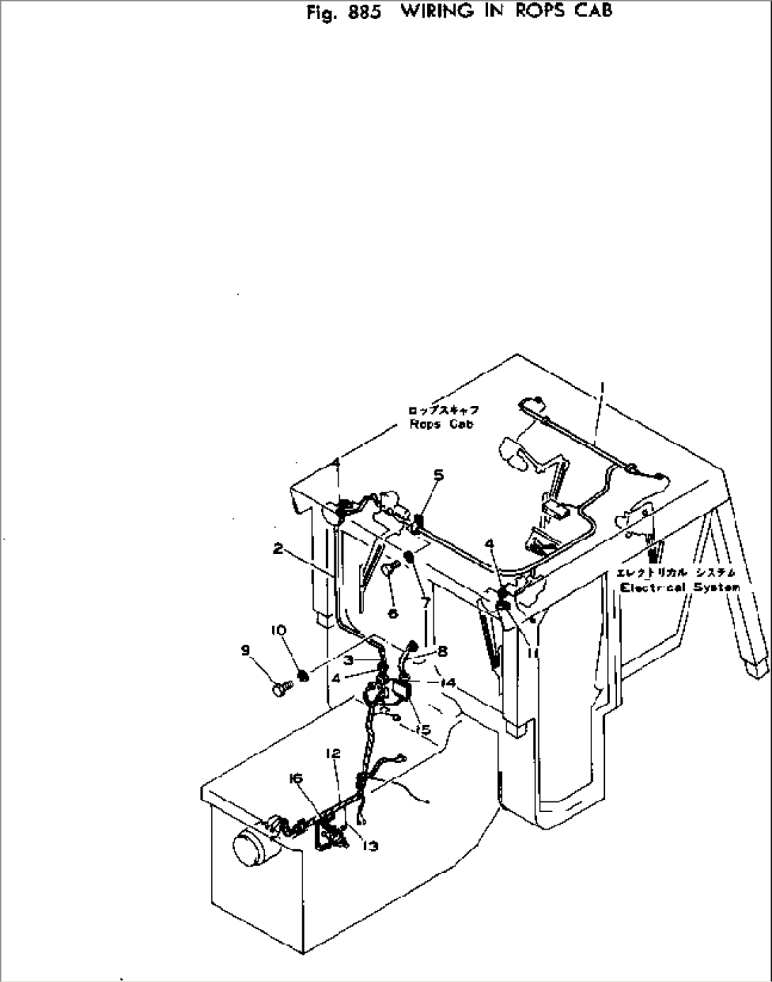 WIRING IN ROPS CAB