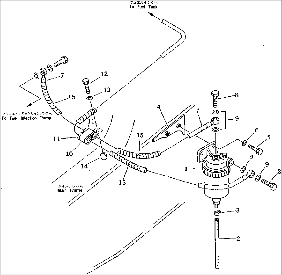 WATER SEPARATOR AND PIPING(#1001-1999)