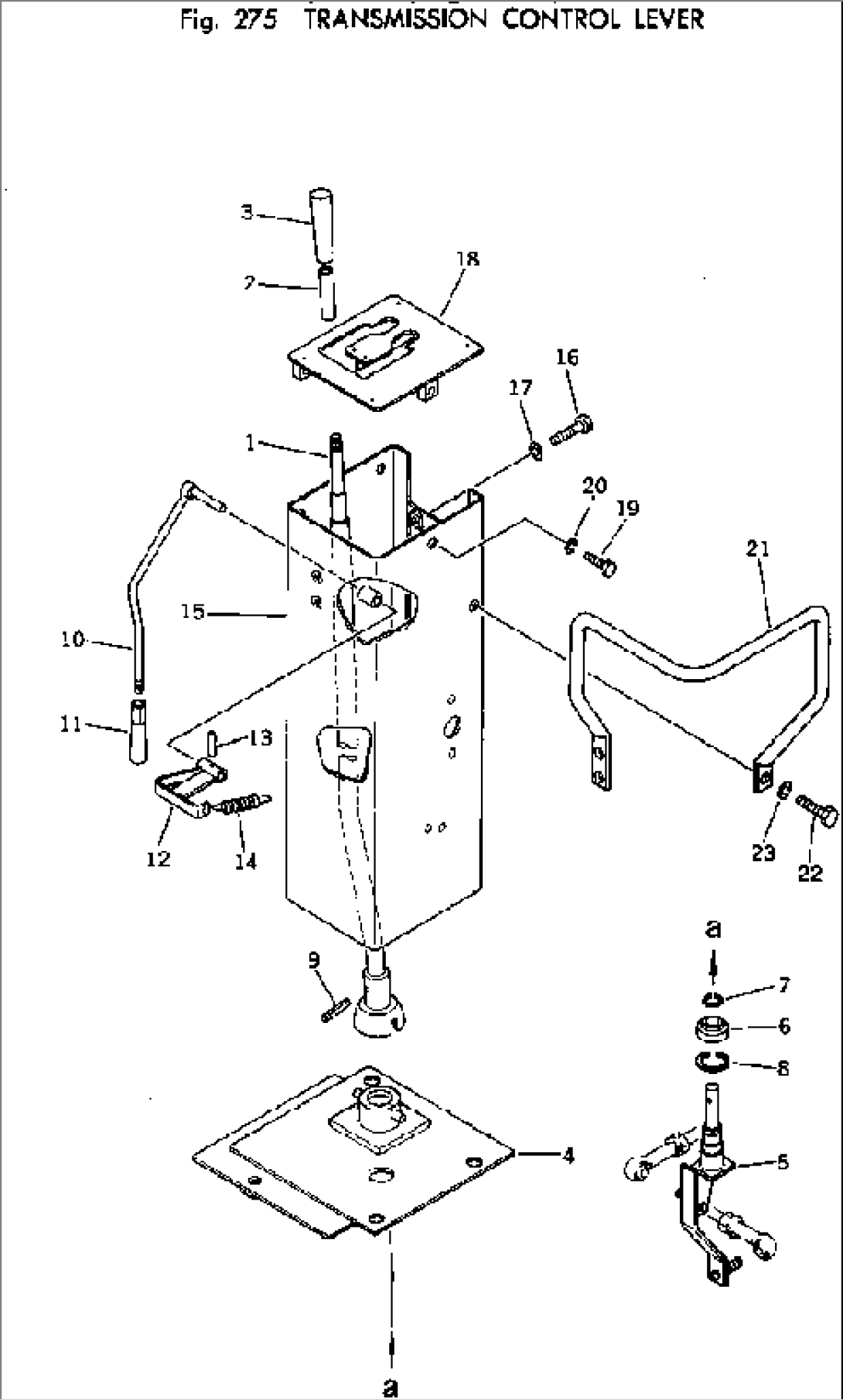 TRANSMISSION CONTROL LEVER