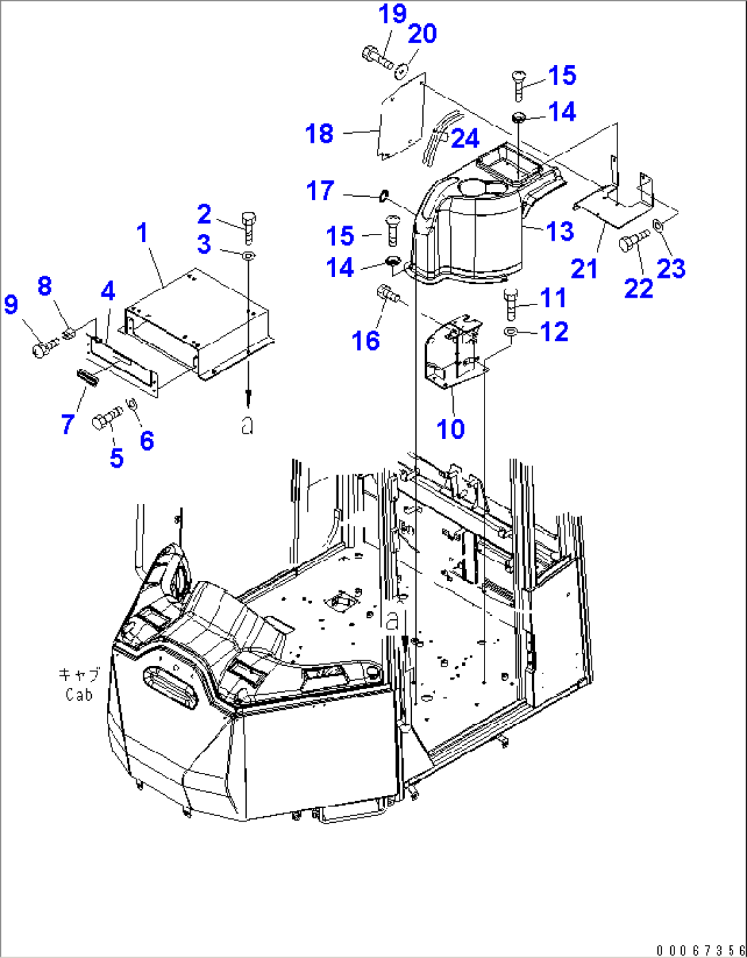 FLOOR (SEAT BRACKET AND L.H. CONSOLE)(#75001-)