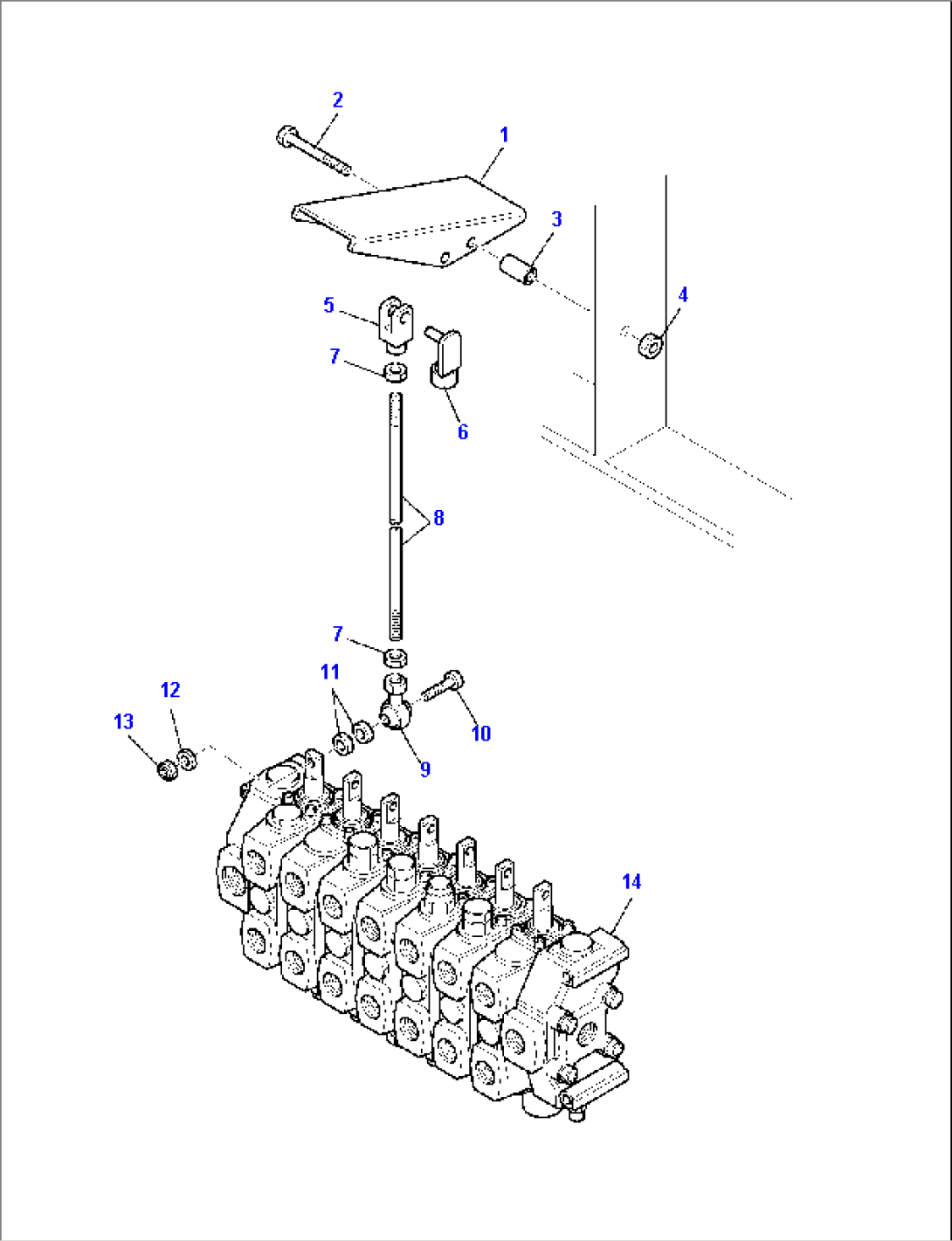 BACKHOE CONTROL PEDAL (FOR TELESCOPIC ARM)