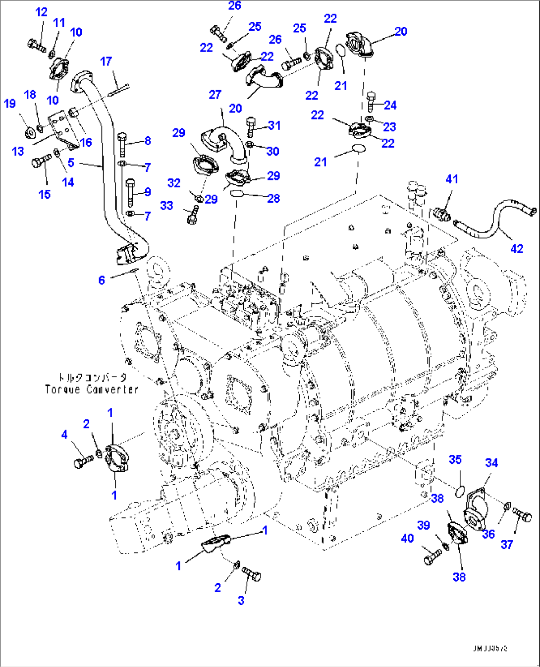 Torque Converter and Transmission, Piping (1/2) (#80138-)