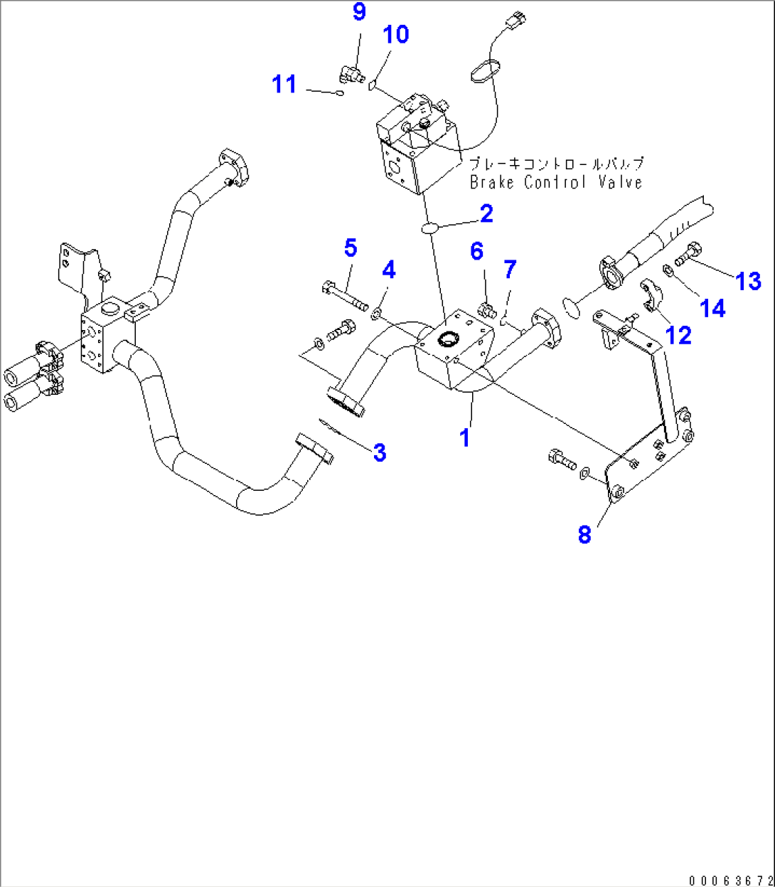 BRAKE CONTROL VALVE (BRACKET)