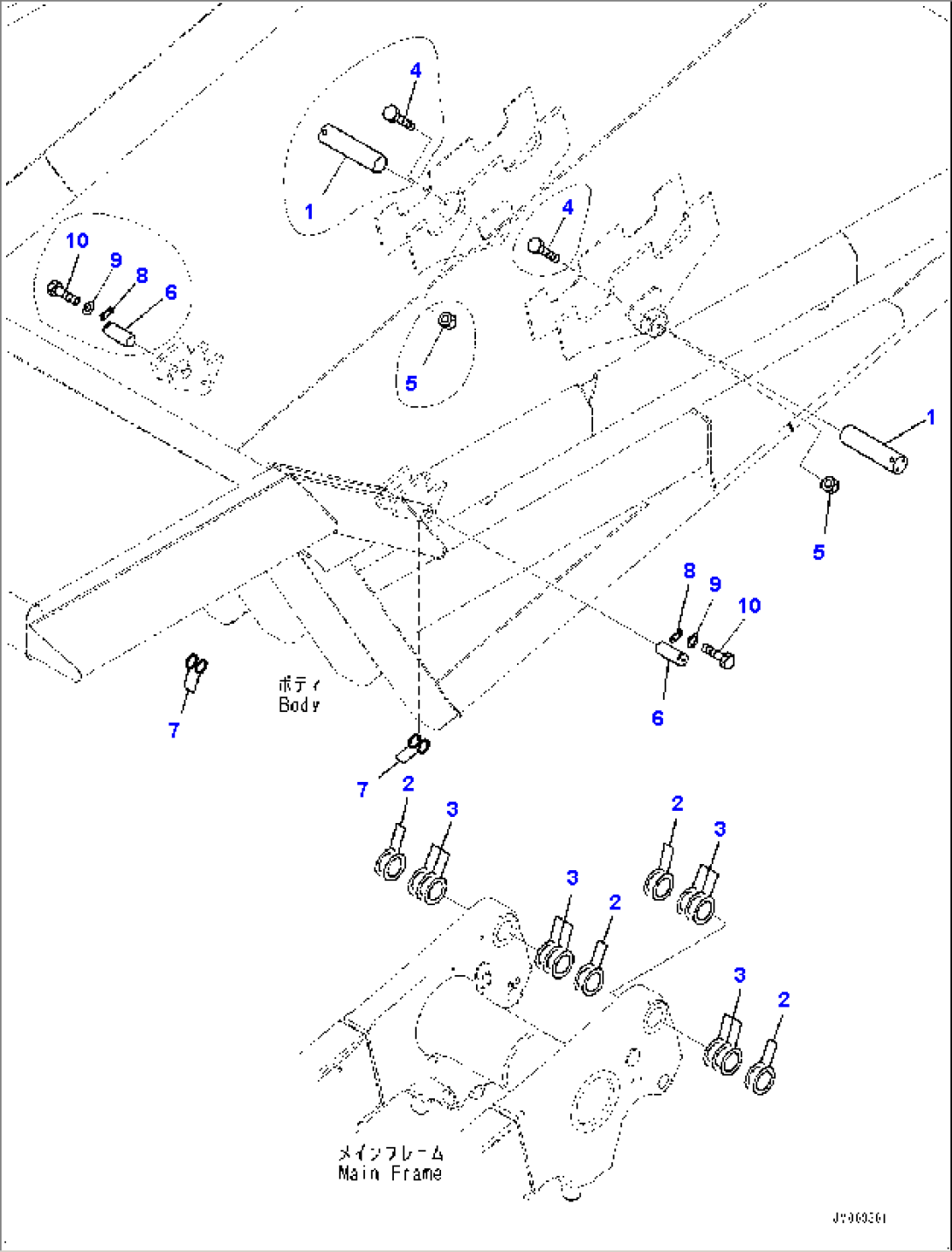 Body Related Parts, Hinge Pin (#80138-)